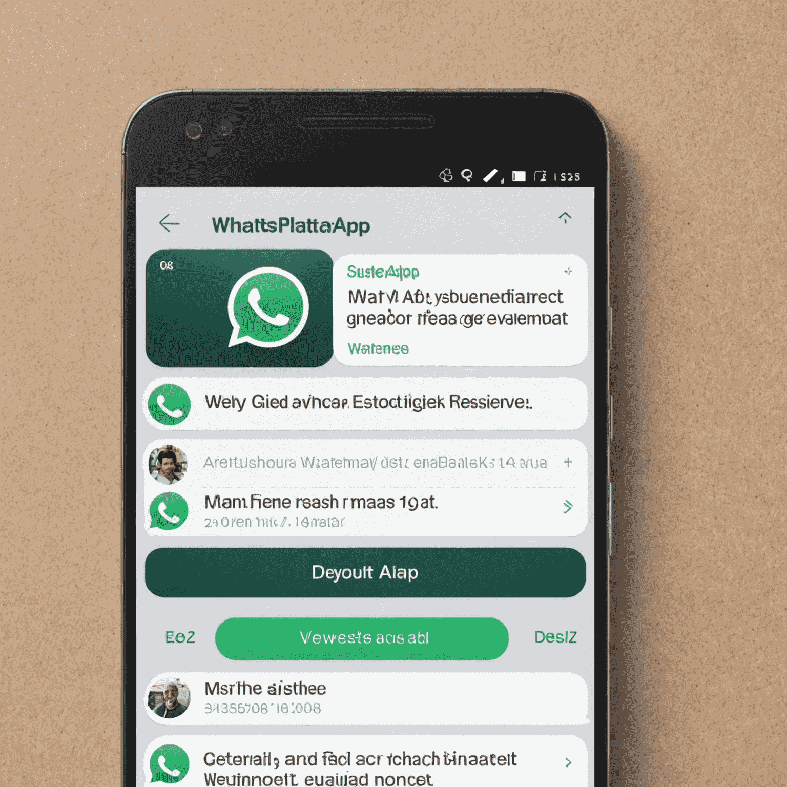 Зображення інтерфейсу WhatsApp Web з відсутніми або неправильно відображеними повідомленнями